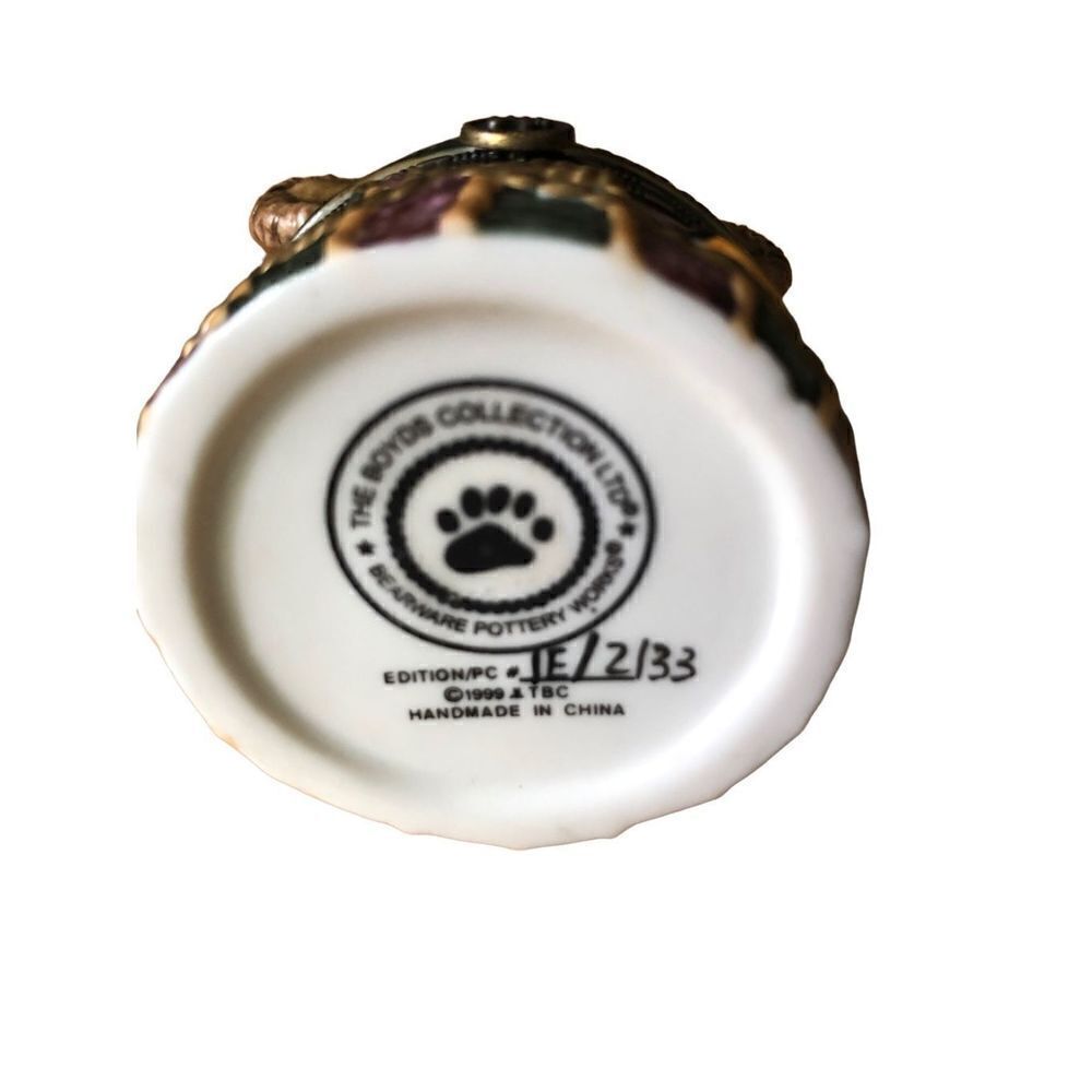 Boyd’s Bear Ceramic Trinket Box - Picture 9 of 9